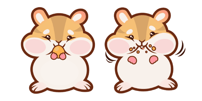 Cute Hamstercustom cursor pack