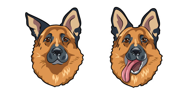 German Shepherd Dogcustom cursor pack