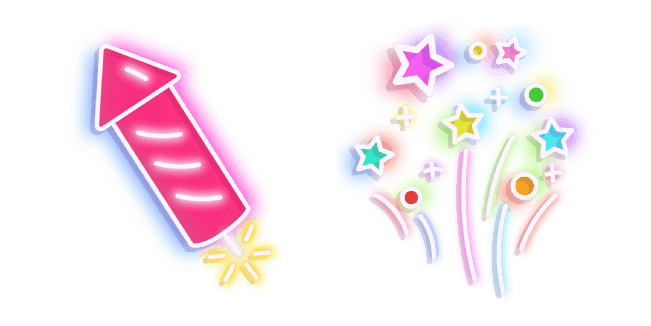 Neon Fireworkcustom cursor pack
