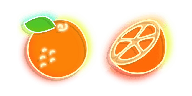 Neon Orangecustom cursor pack