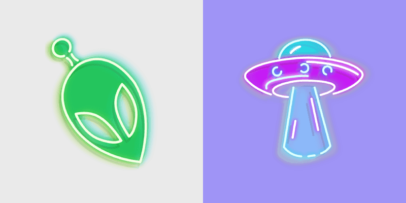Galactic Cursor Pack - Neon Alien & UFO Collection