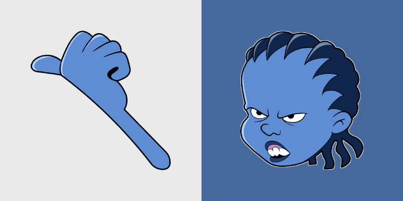 Custom Cursor Pack for The Proud Family Nubia Gross