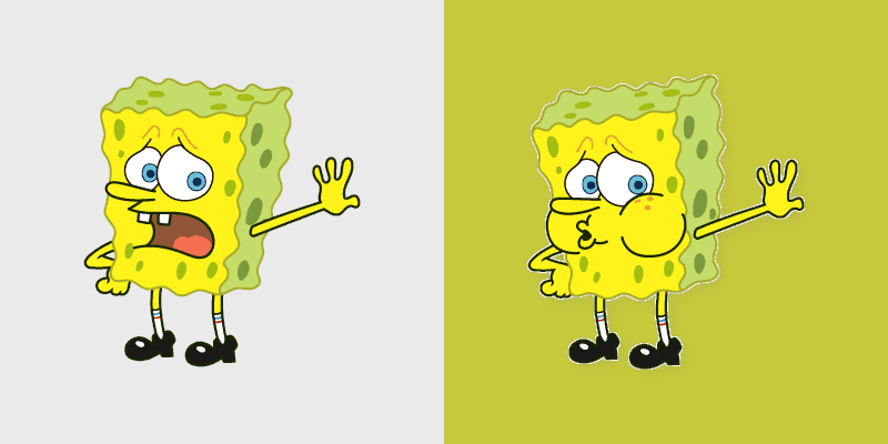 Refreshing Cursor Pack - Tired Spongebob