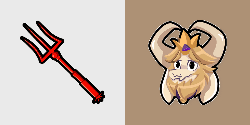 Custom Cursor Pack - Asgore Dreemurr