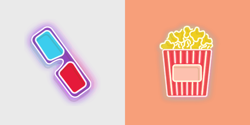 Neon Cute Mouse Cursor Pack