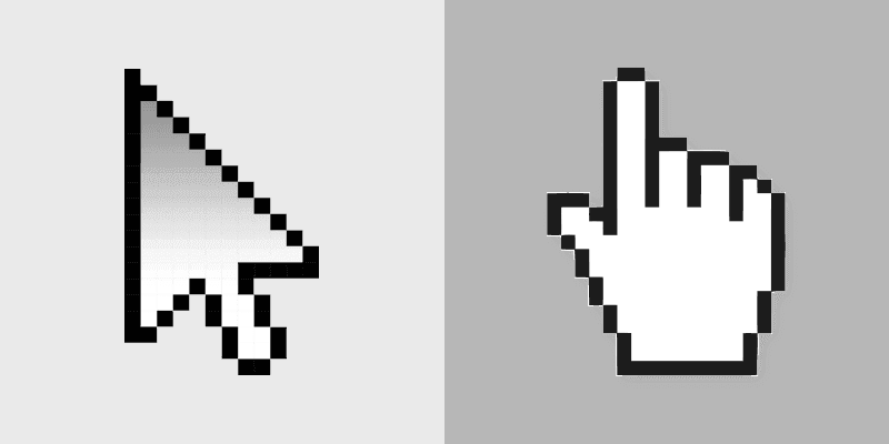 Cute Cursor Pack in Classic Grey