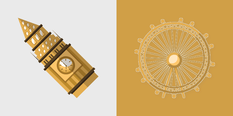 London Landmarks Cute Cursor Pack