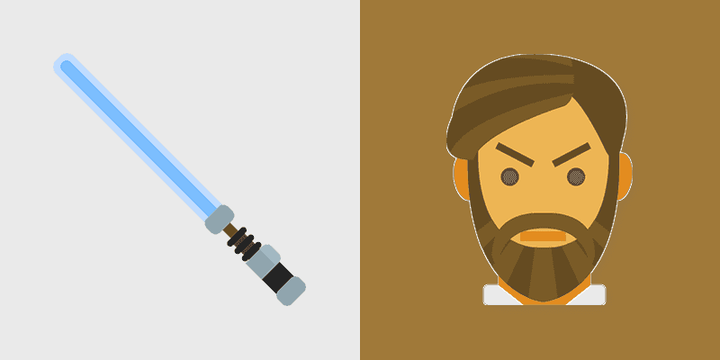 Star Wars Cute Cursor Pack: Obi-Wan & Lightsaber