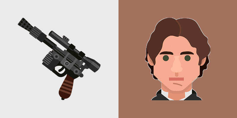 Custom Cursor - Star Wars Han Solo & Blaster