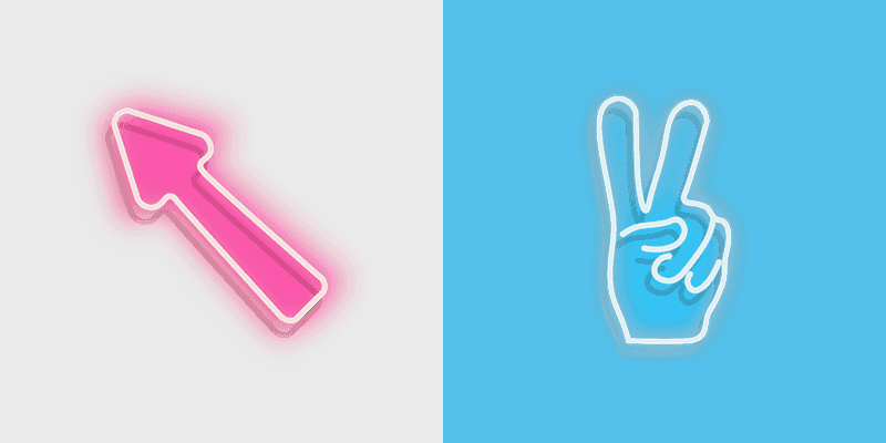 Custom Cute Cursor Pack - Neon