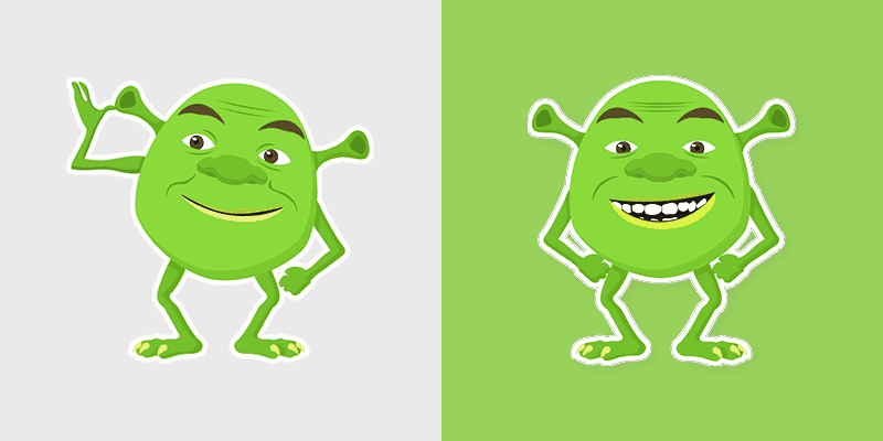 Shrek Wazowski Cute Cursor Pack
