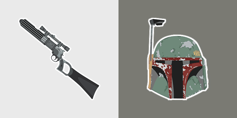 Custom Cursor Blaster Pack - Boba Fett EE-3