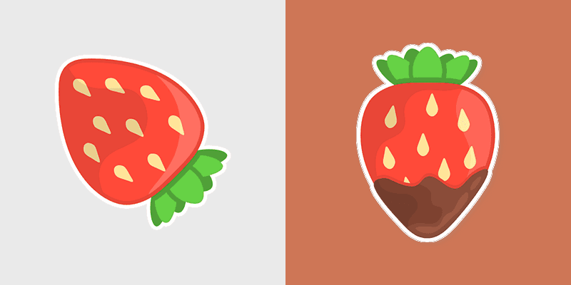 Strawberry Delight Cute Cursor