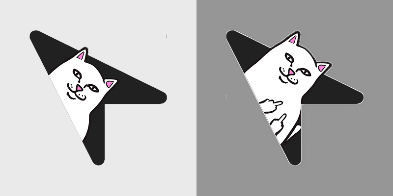 Black Cursor Charm - Nermal Edition