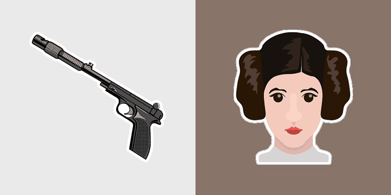 Star Wars Cute Princess Leia Cursor Pack