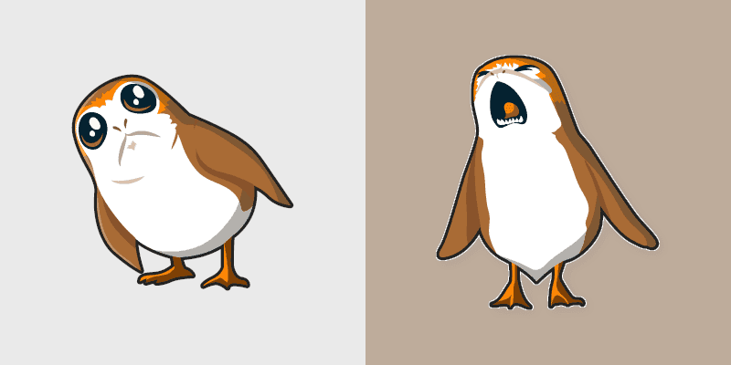 Cute Cursor Pack - Star Wars Porg Edition