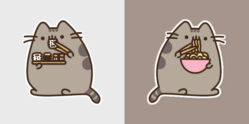 Cute Cursor Pack - Pusheen Dining Delight