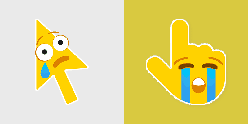 Curser Packs Crying - Yellow Cursor