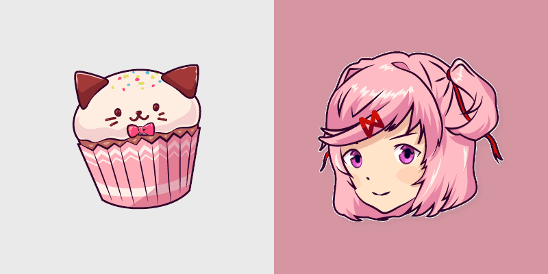Custom Cursor Pack - Doki Doki Literature Club Natsuki