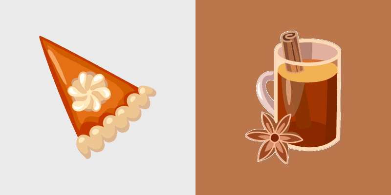 Custom Cursor Pack: Thanksgiving Day Pumpkin & Tea
