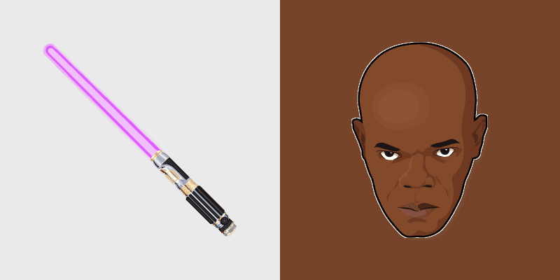 Custom Cursor Pack - Mace Windu Lightsaber