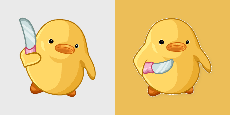 Cute Yellow Duck Cursor Pack