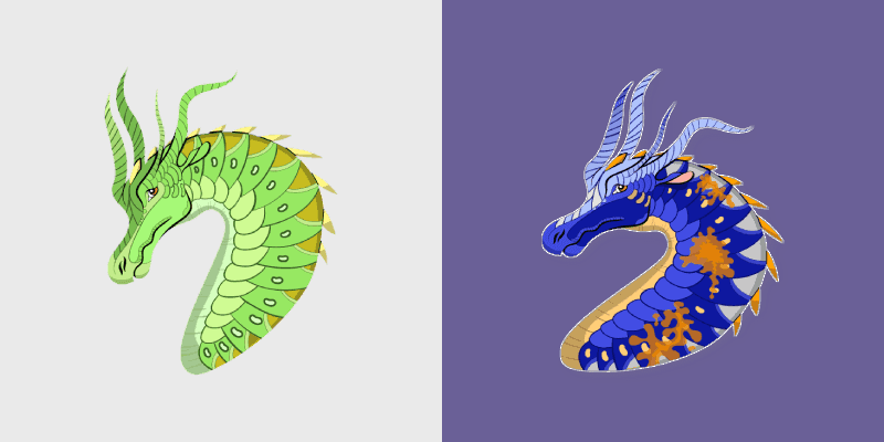 Fire-themed Mouse Cursor Pack: Luna and Swordtail