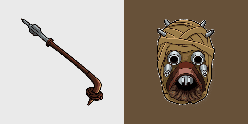 Star Wars Custom Cursor Pack - Tusken Raider and Gaderffii