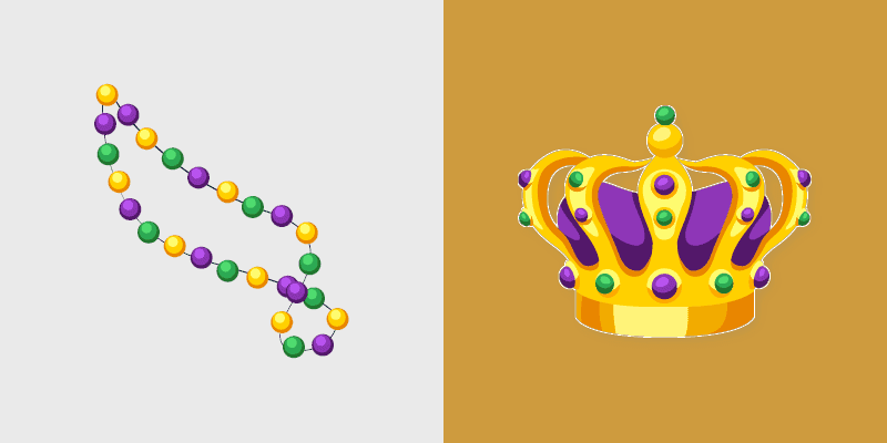 Mardi Gras Cute Cursor Pack