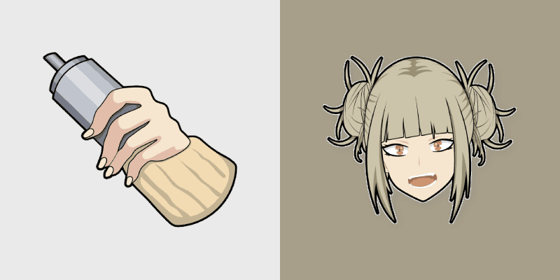 My Hero Academia Cute Himiko Toga Custom Mouse Cursor Pack