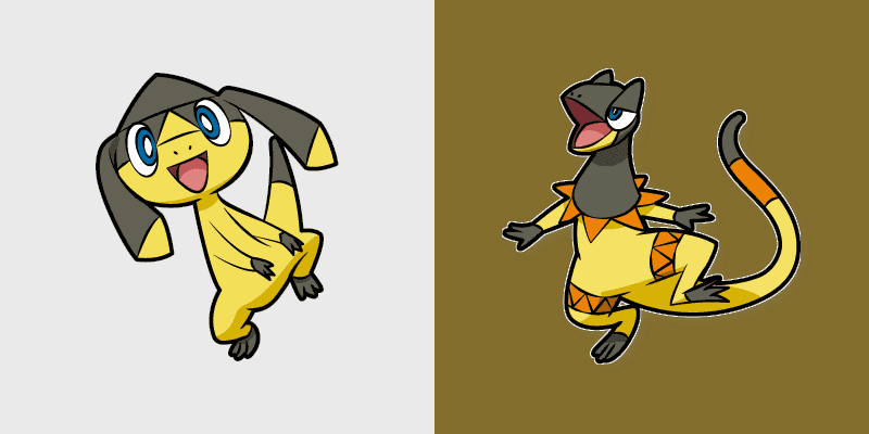 Pokemon Cute Cursor Pack: Helioptile & Heliolisk