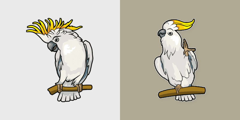 Cute Cursor Cockatoo