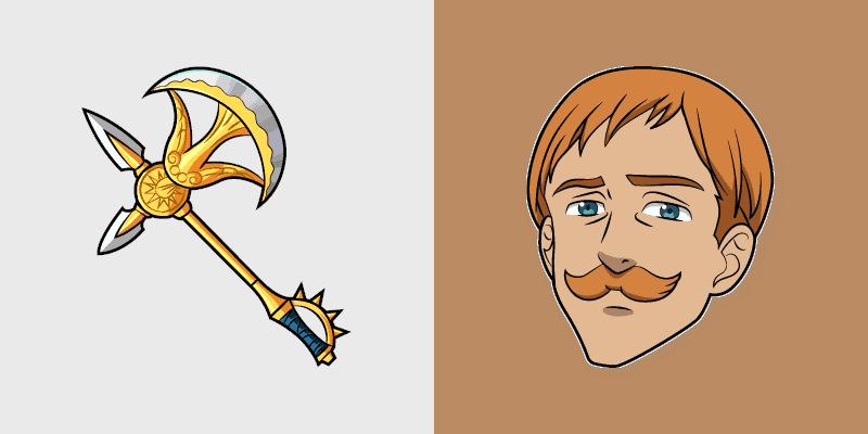 Custom Cursor Pack - The Seven Deadly Sins Escanor Divine Axe Rhitta
