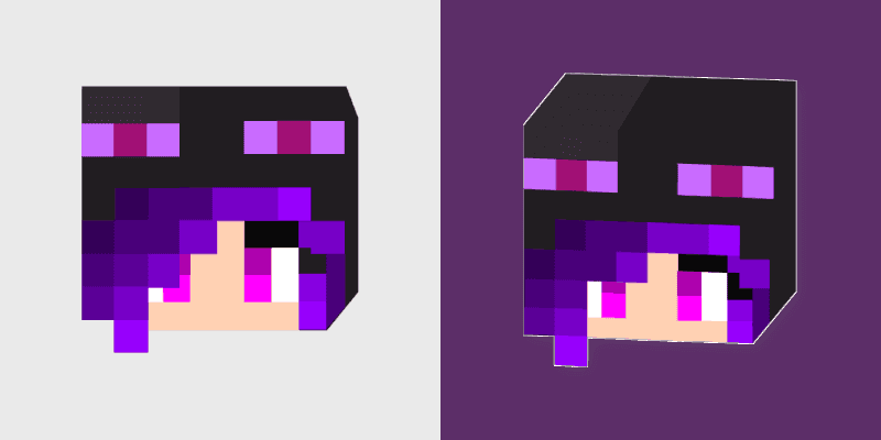 Enderman Girl Cute Mouse Cursor