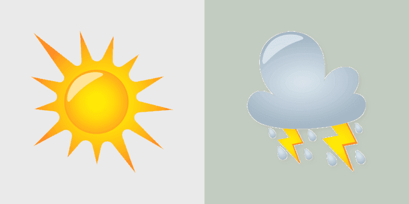 Custom Sunny & Stormy Cursor Pack