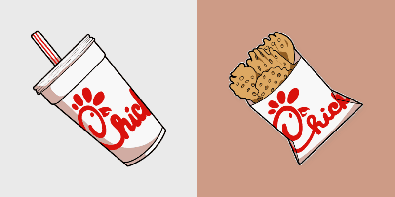 Chic Cursor Pack: Waffle Fries & Soft Drink