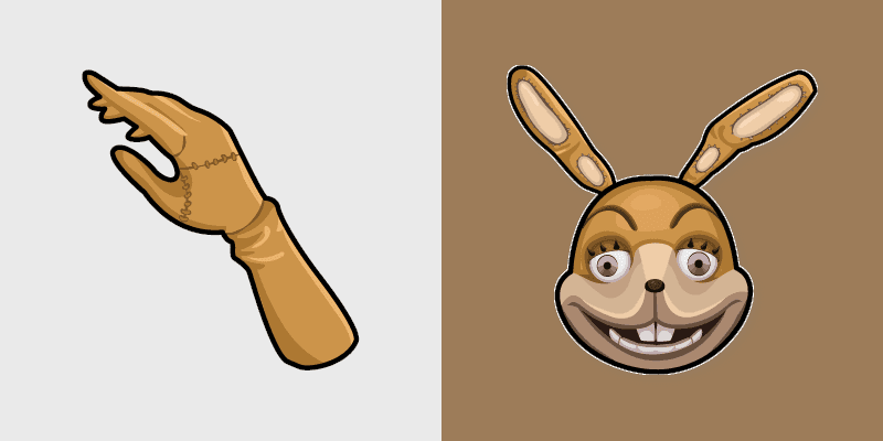 Custom Cursor Pack for FNaF Glitchtrap