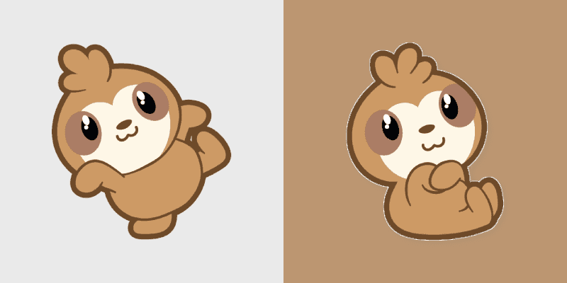 Cute Sloth Custom Cursor Pack