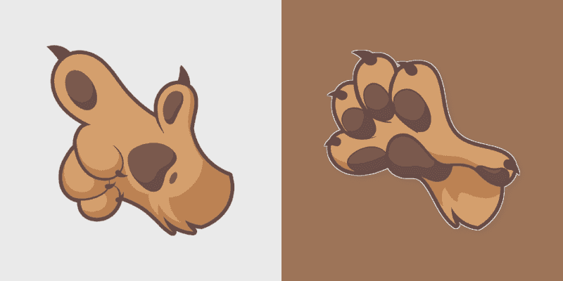 Cute Dog Paw Cursor Pack