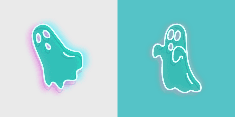 Ghostly Neon Cursor Pack