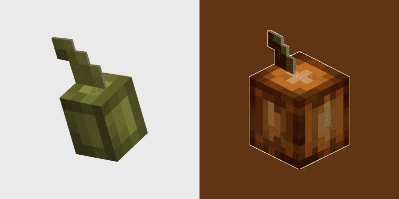 Cute Cocoa Bean Pods Minecraft Custom Cursor