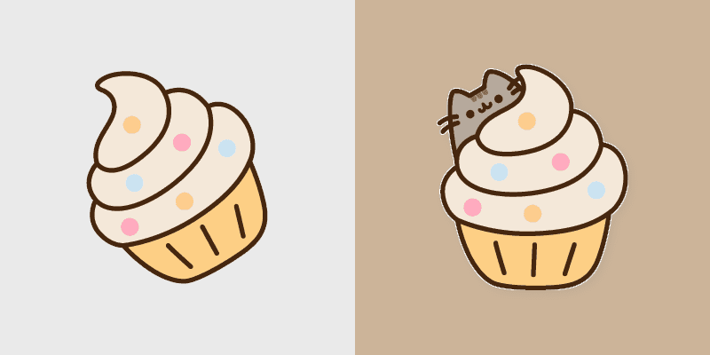 Cute Cursor Pack - Pusheen and Cupcake
