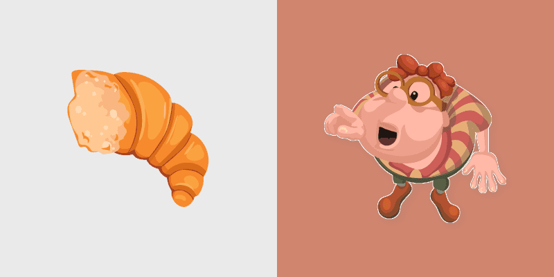 Cute Croissant Cursor Pack
