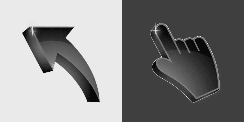 Glamorous Jet Black Cursor Pack