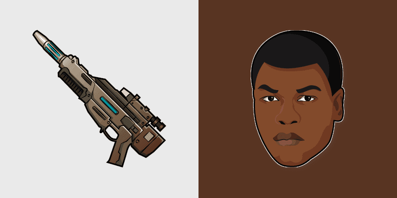 Custom Cursor Pack - Star Wars Finn EL-16 Blaster