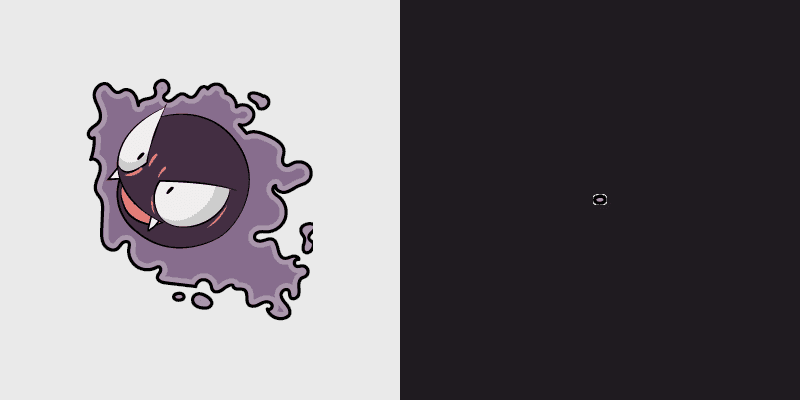Custom Cute Cursor Pack: Poisonous Gas Gastly and Gengar Duo