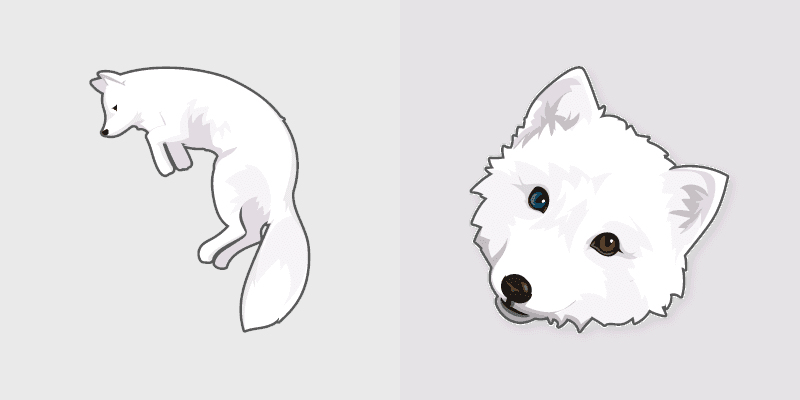Cute Cursor Arctic Fox