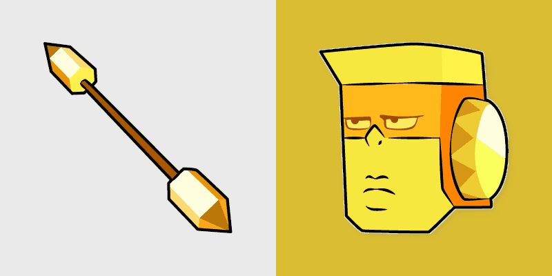 Custom Cursor Collection - Steven Universe Topaz Pugil Mace