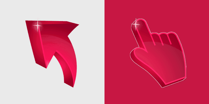 Radiant Ruby Cursor Pack