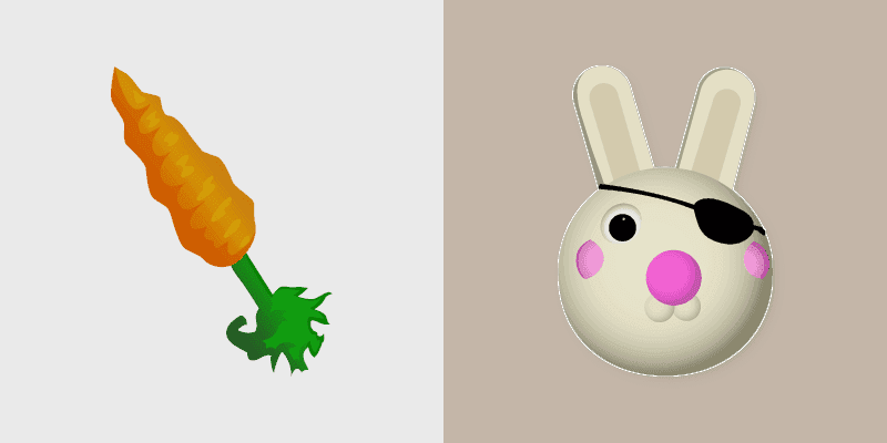 Cute Cursor Pack - Roblox Bunny & Piggy